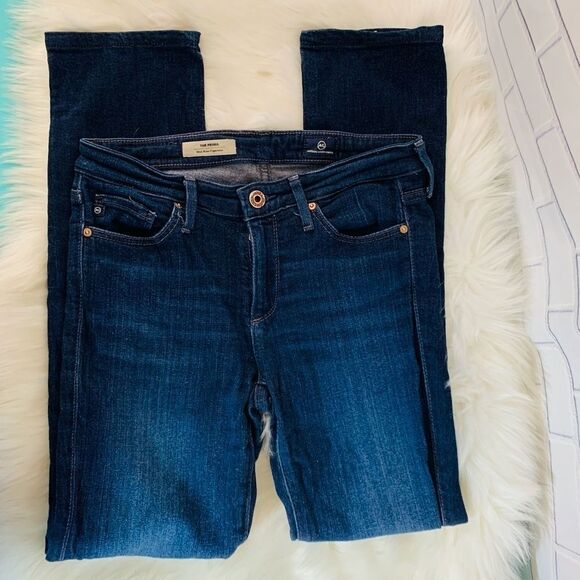 AG The Prima Mid-Rise Cigarette Denim Jeans Sz 25R - Picture 3 of 10